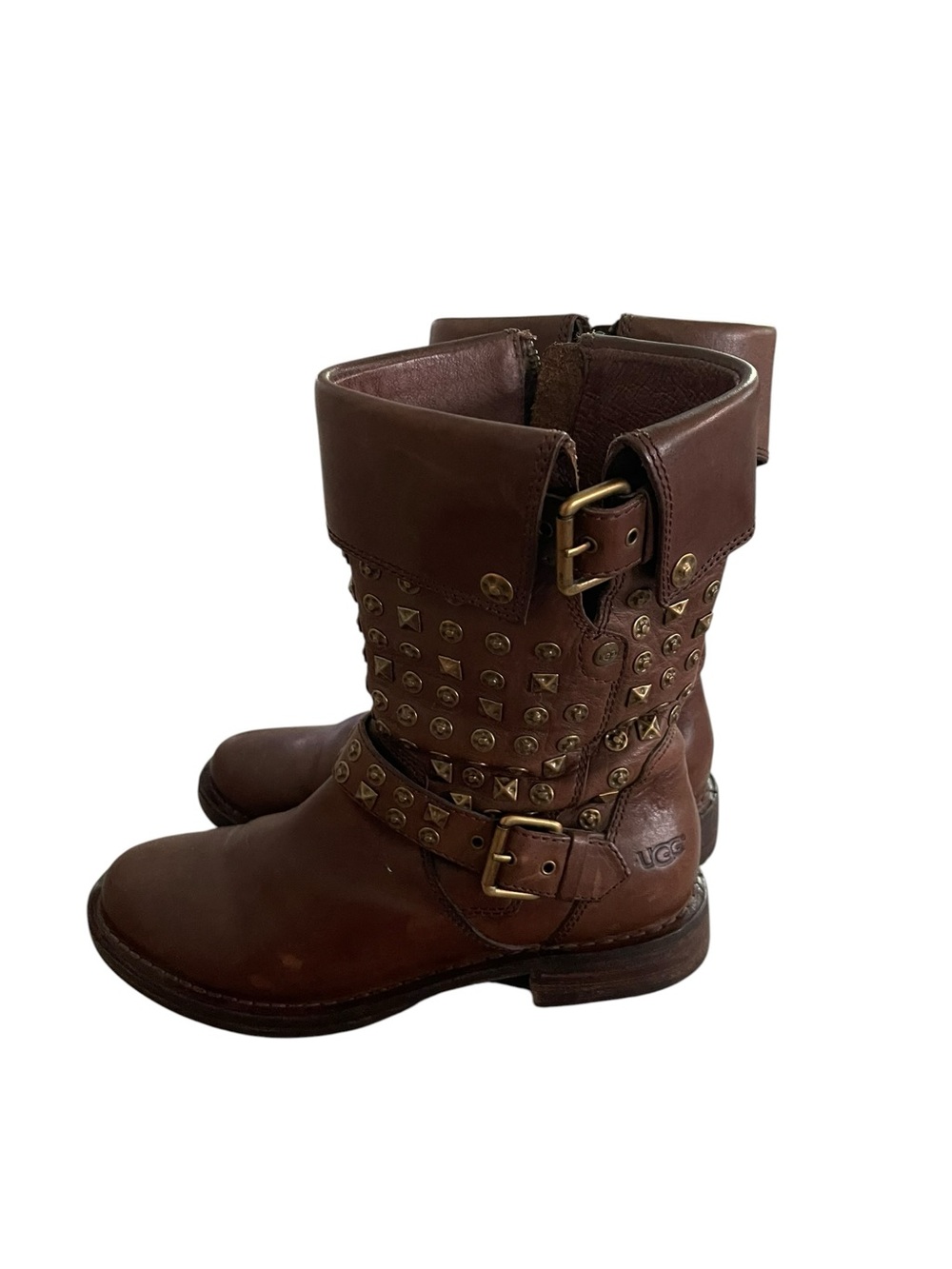 UGG Australia Conor Studded Moto Boots Women Size 8 - Picture 5 of 8